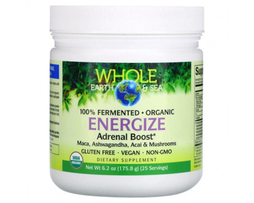Улучшение памяти и работы мозга Whole Earth & Sea, Energize Adrenal Boost, 6.2 oz (175.8 g) Улучшение памяти и работы мозга Whole Earth & Sea, Energize Adrenal Boost, 6.2 oz (175.8 g)