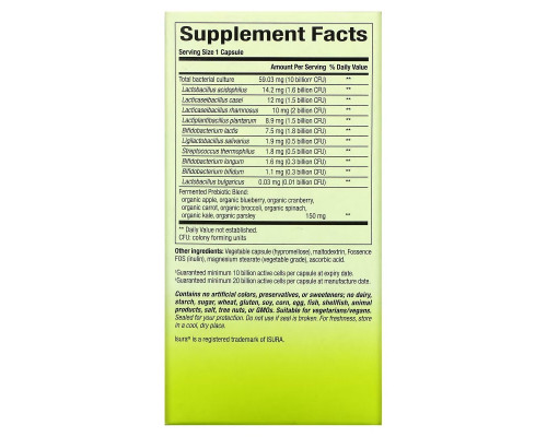 Natural Factors, Whole Earth & Sea, Whole Food Synbiotic Pre+Probiotic, 10 Billion, 60 Vegetarian Capsules Natural Factors, Whole Earth & Sea, Whole Food Synbiotic Pre+Probiotic, 10 Billion, 60 Vegetarian Capsules