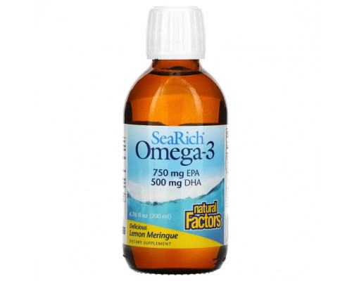 Рыбий жир и Омега 3, 6, 9 Natural Factors, SeaRich Рыбий жир и Омега 3, 6, 9 Natural Factors, SeaRich