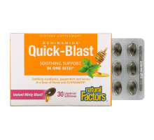 Natural Factors, Quick-Blast, Instant Minty Blast, 30 Liquid Gel Softgels
