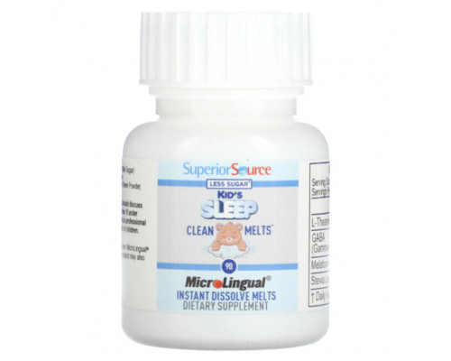 Детское здоровье Superior Source, Kid's Sleep, Clean Melts, 90 Instant Dissolve Melts Детское здоровье Superior Source, Kid's Sleep, Clean Melts, 90 Instant Dissolve Melts