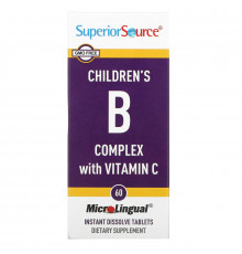 Superior Source, Children's B Complex with Vitamin C, 60 MicroLingual Instant Dissolve Tablets