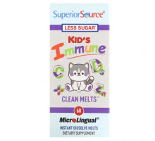 БАДы для укрепления иммунитета Superior Source, Kid's Immune, Clean Melts, 90 Instant Dissolve Melts