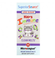 БАДы для укрепления иммунитета Superior Source, Kid's Immune, Clean Melts, 90 Instant Dissolve Melts