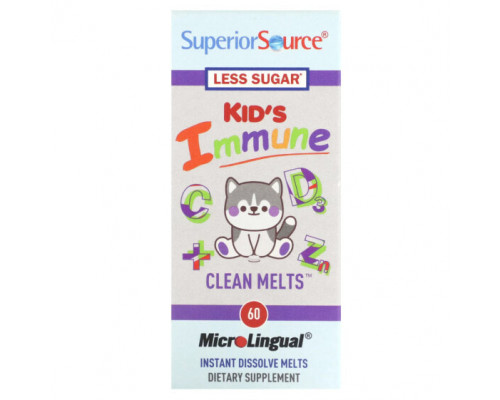 БАДы для укрепления иммунитета Superior Source, Kid's Immune, Clean Melts, 90 Instant Dissolve Melts БАДы для укрепления иммунитета Superior Source, Kid's Immune, Clean Melts, 90 Instant Dissolve Melts