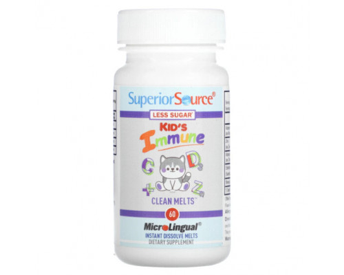БАДы для укрепления иммунитета Superior Source, Kid's Immune, Clean Melts, 90 Instant Dissolve Melts БАДы для укрепления иммунитета Superior Source, Kid's Immune, Clean Melts, 90 Instant Dissolve Melts