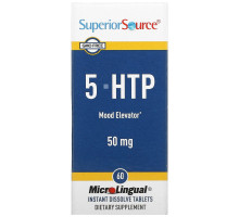 Superior Source, 5-HTP (5-гидрокситриптофан), 50 мг, 60 таблеток для рассасывания