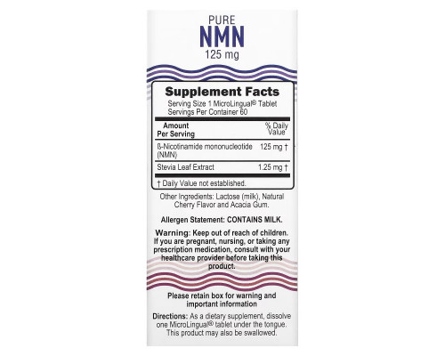 Superior Source, Pure NMN, 125 mg, 60 Instant Dissolve Tablets Superior Source, Pure NMN, 125 mg, 60 Instant Dissolve Tablets