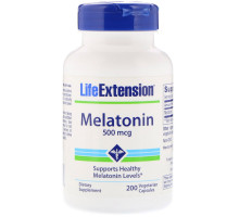 Life Extension Melatonin 500 mcg 200 Veggie Caps