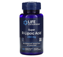 Life Extension, Супер R-липоевая кислота, 240 мг, 60 капсул на растительной основе