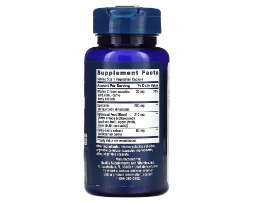 Life Extension, Optimized Quercetin, 250 mg, 60 Vegetarian Capsules