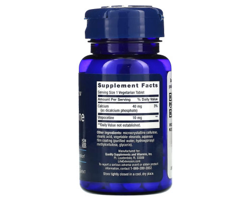 Life Extension, Vinpocetine, 10 mg, 100 Vegetarian Tablets