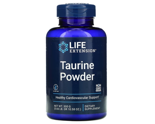 Life Extension, L-таурин, порошок, 10,58 унций (300 г) Life Extension, L-таурин, порошок, 10,58 унций (300 г)