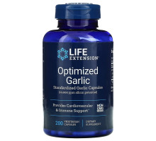 Life Extension, Optimized Garlic, Standardized Garlic Capsules, 200 Vegetarian Capsules