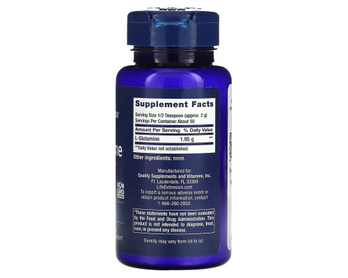Life Extension, L-Glutamine Powder, 3.53 oz (100 g) Life Extension, L-Glutamine Powder, 3.53 oz (100 g)
