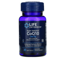 Life Extension, Супер убихинол CoQ10, 200 мг, 30 капсул