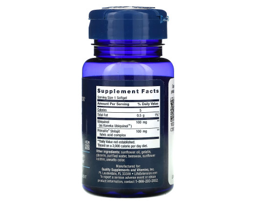 Life Extension, Super Ubiquinol CoQ10 для поддержки митохондрий, 100 мг, 30 мягких таблеток Life Extension, Super Ubiquinol CoQ10 для поддержки митохондрий, 100 мг, 30 мягких таблеток