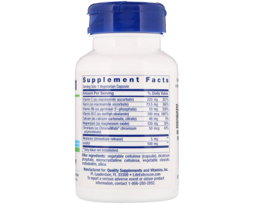 Life Extension Natural Sleep Мелатонин 60 овощных капсул