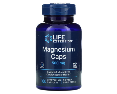 Life Extension Магний капсулы 500 мг 100 вегетарианских капсул Life Extension Магний капсулы 500 мг 100 вегетарианских капсул