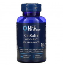 Life Extension CinSulin With InSea 2 & Crominex 3+ 90 Veggie Caps