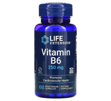 Life Extension Витамин B6 250 мг 100 растительных капсул