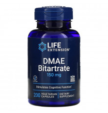 Life Extension DMAE Bitartrate 150 mg 200 Veggie Caps