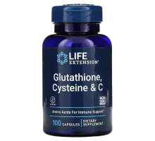 Life Extension, Глутатион, цистеин & C, 100 вегетарианских капсул