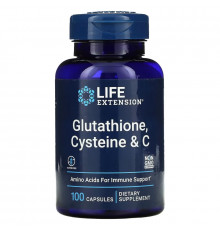 Life Extension, Глутатион, цистеин & C, 100 вегетарианских капсул