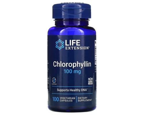 Life Extension Хлорофиллин 100 мг 100 капсул на растительной основе Life Extension Хлорофиллин 100 мг 100 капсул на растительной основе