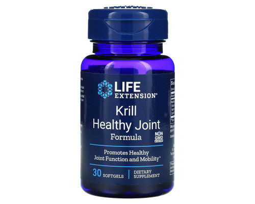 Life Extension Формула здоровых суставов из криля 30 капсул Life Extension Формула здоровых суставов из криля 30 капсул
