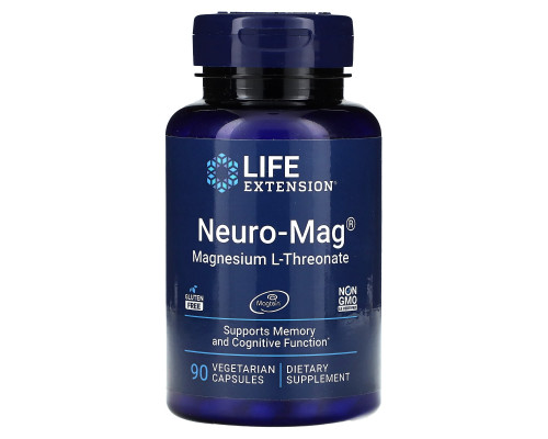 Life Extension Neuro-Mag магний L-треонат 90 вегетарианских капсул Life Extension Neuro-Mag магний L-треонат 90 вегетарианских капсул