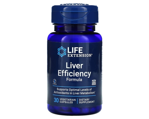 Life Extension Liver Efficiency Formula 30 растительных капсул Life Extension Liver Efficiency Formula 30 растительных капсул