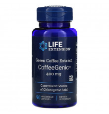 Life Extension, CoffeeGenic, экстракт зеленого кофе 90 овощных капсул