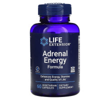 Life Extension, Адреналиновая энергетическая формула, 60 вегетарианских капсул