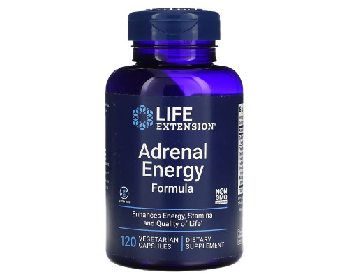 Life Extension, Adrenal Energy Formula, 120 Vegetarian Capsules Life Extension, Adrenal Energy Formula, 120 Vegetarian Capsules