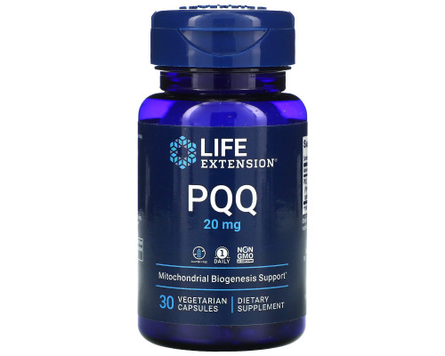 Life Extension, PQQ Caps, 20 мг, 30 вегетарианских капсул Life Extension, PQQ Caps, 20 мг, 30 вегетарианских капсул