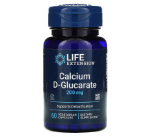 Life Extension Кальция D-глюкорат 200 мг 60 растительных капсул