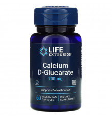 Life Extension Кальция D-глюкорат 200 мг 60 растительных капсул