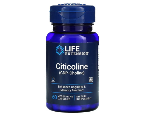 Life Extension, Citicoline (CDP-Choline), 60 Vegetarian Capsules Life Extension, Citicoline (CDP-Choline), 60 Vegetarian Capsules