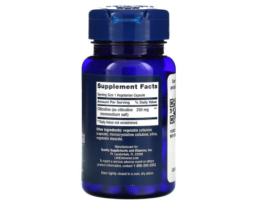 Life Extension, Citicoline (CDP-Choline), 60 Vegetarian Capsules Life Extension, Citicoline (CDP-Choline), 60 Vegetarian Capsules