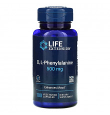Life Extension, DL Phenyalanine, 500mg, 100 caps