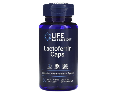 Life Extension, Лактоферрин в капсулах, 60 капсул Life Extension, Лактоферрин в капсулах, 60 капсул