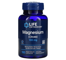 Life Extension Магний (цитрат) 160 мг 100 растительных капсул