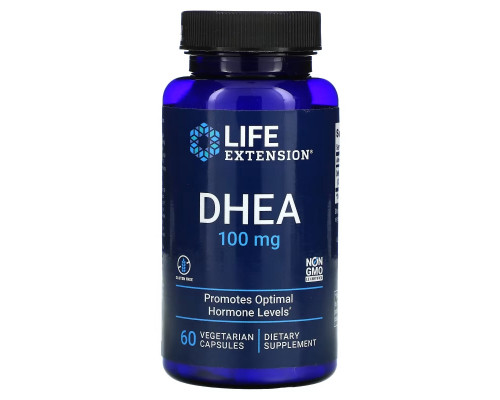 Life Extension DHEA 100 мг 60 растительных капсул Life Extension DHEA 100 мг 60 растительных капсул