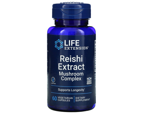 Life Extension Грибной комплекс с экстрактом Рейши 60 вегетарианских капсул Life Extension Грибной комплекс с экстрактом Рейши 60 вегетарианских капсул