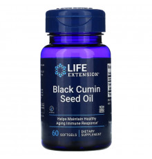 Life Extension Масло семян черного тмина 60 жевательных капсул