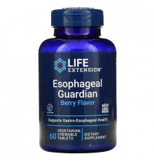 Life Extension, Защита пищевода, с натуральным ягодным вкусом, 60 жевательных таблеток