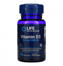 Life Extension Vitamin D3 1000 IU 90 Softgels