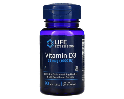 Life Extension Vitamin D3 1000 IU 90 Softgels