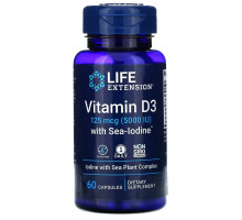 Life Extension Витамин D3 5000 МЕ 60 капсул